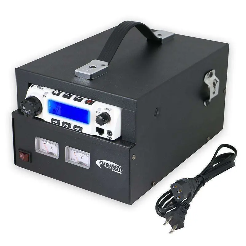 Rugged Radios Desktop Power Supply And Cabinet For M1, Rm45, & Rm60 Mobile Radios 1