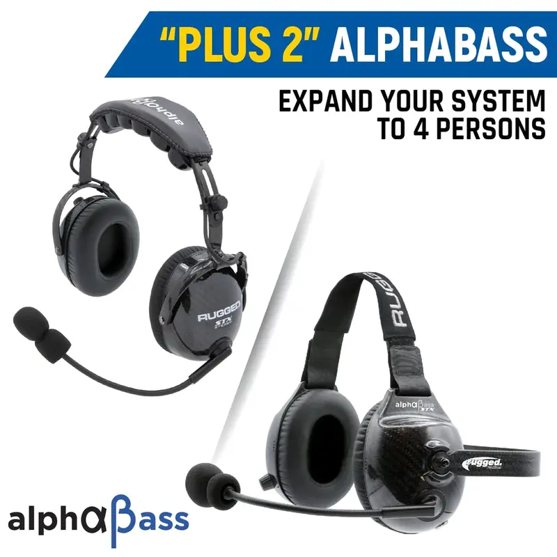 Rugged Radios Expand To 4 Place With Alphabass Carbon Fiber Headsets 1