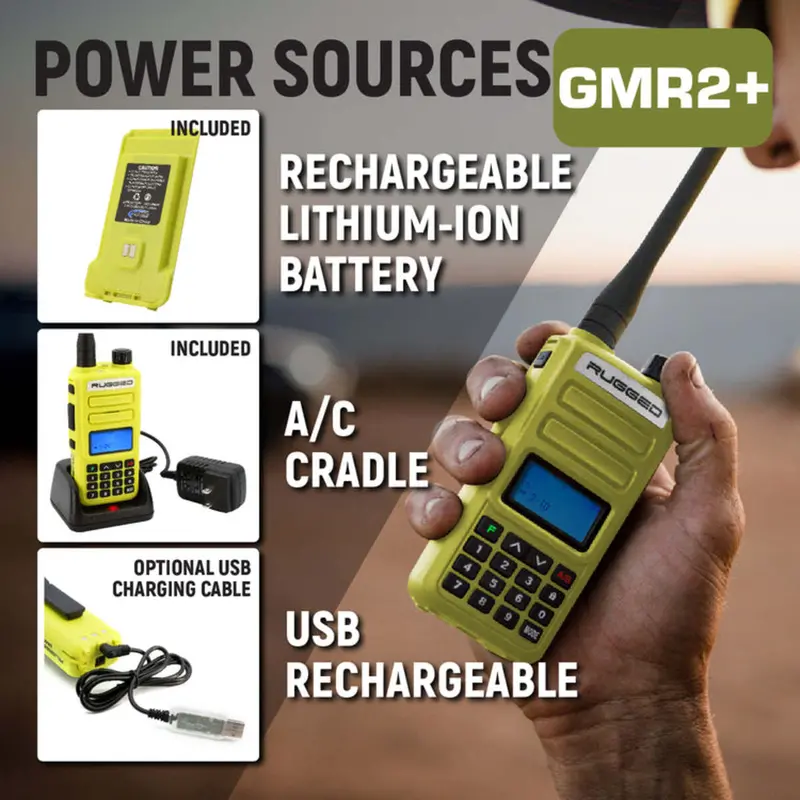 Rugged Radios Go Bag - High Visibility Gmr2 Plus Emergency Radio Bundle 2