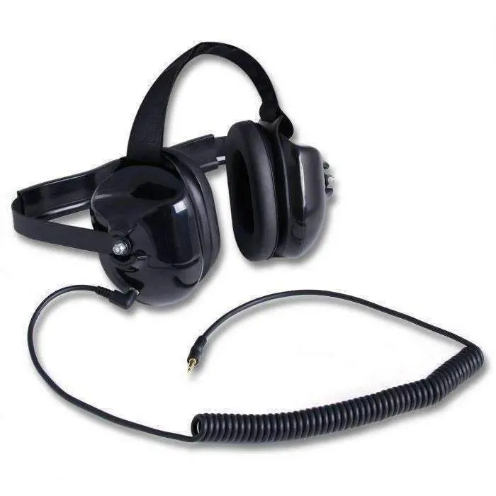 Rugged Radios H40 Behind The Head (Bth) Listen Only Headset - Black 1