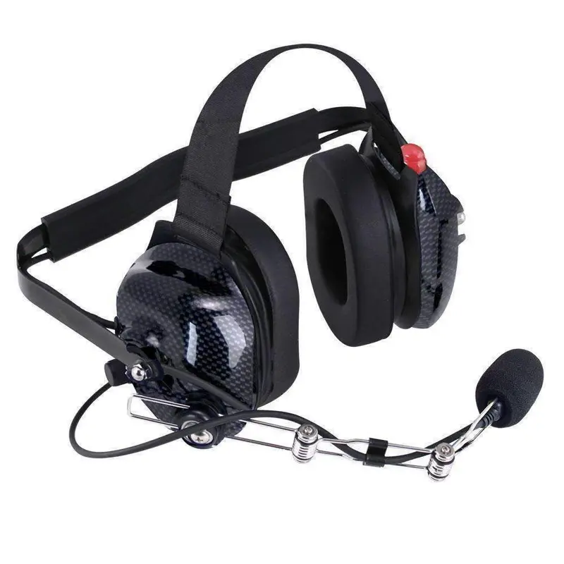 Rugged Radios H42 Behind The Head (Bth) Headset For 2-Way Radios - Black Carbon Fiber 1