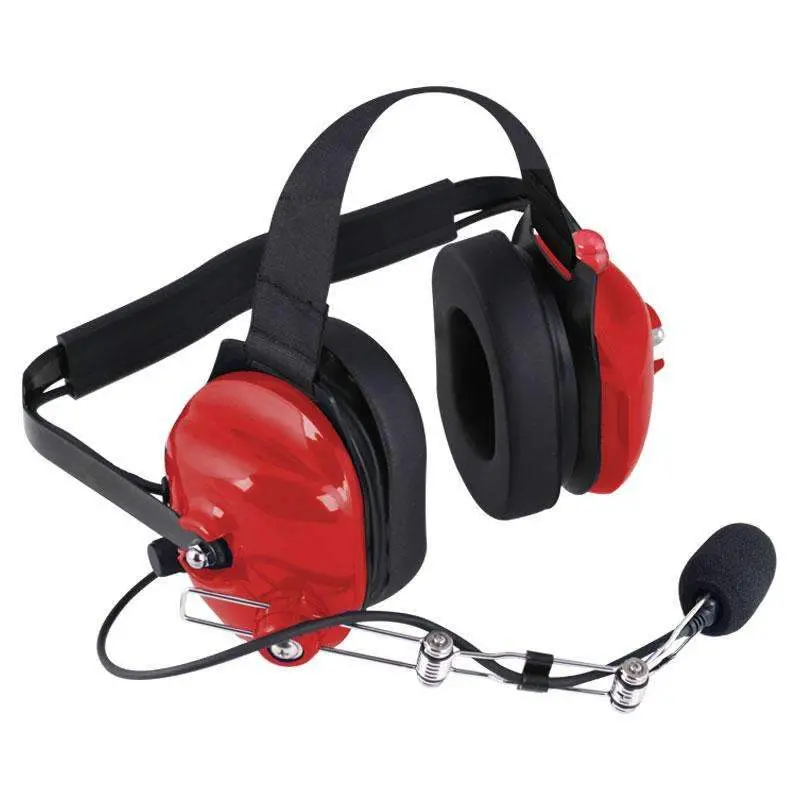 Rugged Radios H42 Behind The Head (Bth) Headset For 2-Way Radios - Red 1
