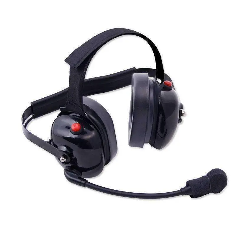 Rugged Radios H60 Dual Radio Behind The Head (Bth) Headset - Black 1