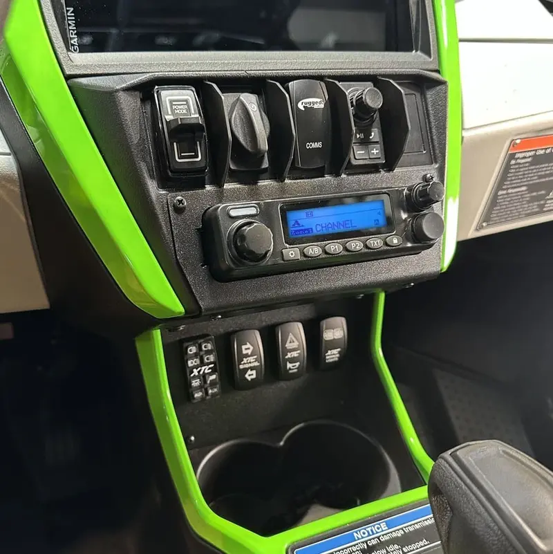 Rugged Radios Kawasaki Teryx H2 Complete Communication Kit W/ Bluetooth Intercom & 2-Way Radio 2