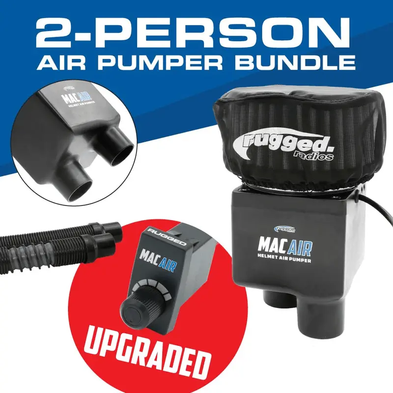 Rugged Radios Mac Air 2-Person Helmet Air Pumper Bundle 1