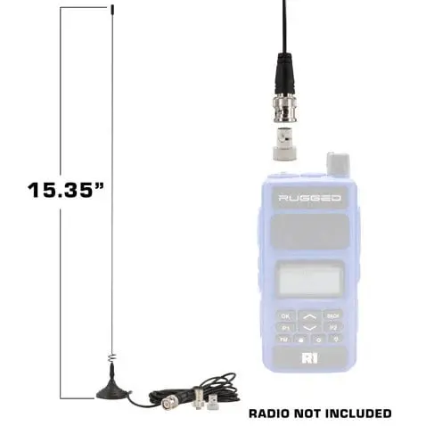 Rugged Radios Magnetic Mount Dual Band Antenna For Rugged Handheld Radios R1, Rdh-X, V3, Rdh-16, Rh-5R 1
