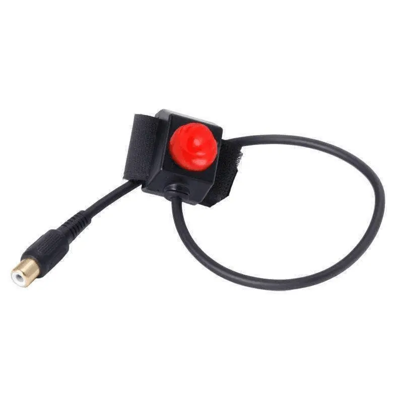 Rugged Radios Motorcycle Push To Talk (Ptt) Velcro Mount With Rca Connector 1