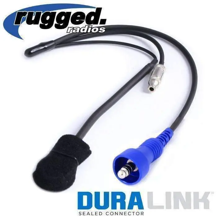 Rugged Radios Offroad Wired Helmet Kit With Headphone Speaker Jack And M102 Military Mic 1