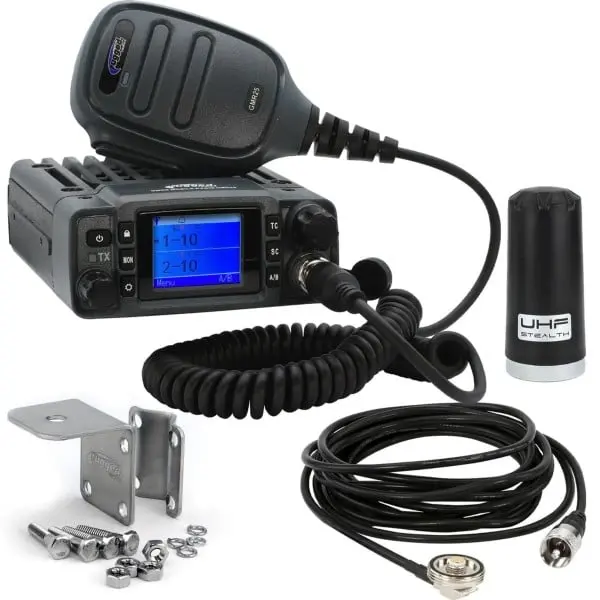 Rugged Radios Radio Kit Lite - Gmr25 Waterproof Gmrs Mobile Radio With Stealth Antenna 1
