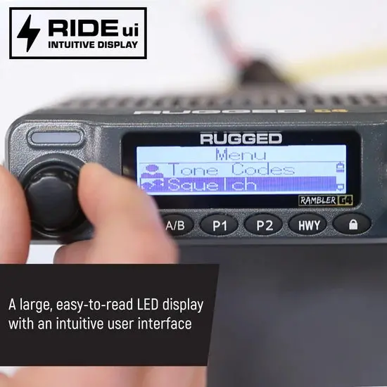 Rugged Radios Radio Kit Lite - Rambler G4 Gmrs Band Mobile Radio With Stealth Antenna 2