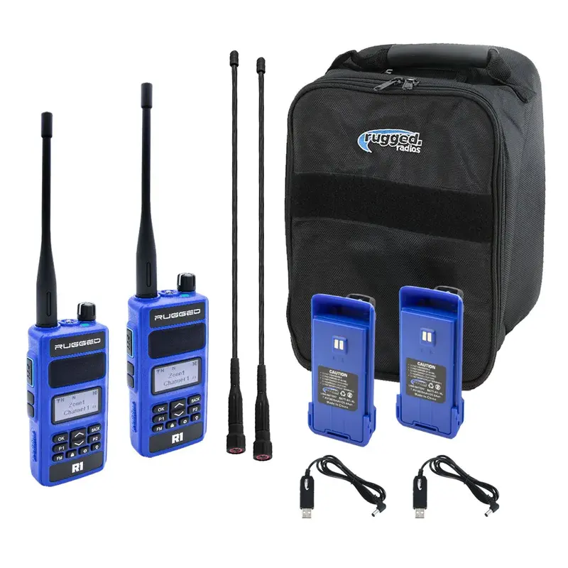 Rugged Radios Ready Pack - With Rugged R1 Handheld Radios - Digital And Analog Business Band 1