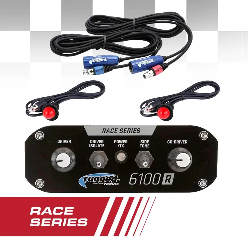 Rugged Radios Rrp6100 2 Person Race Intercom Kit 1