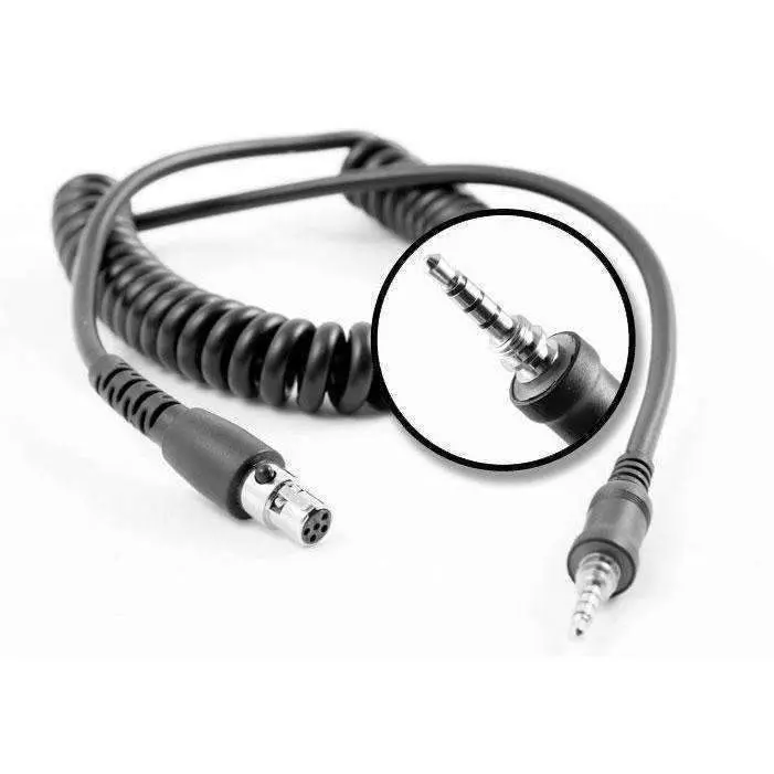 Rugged Radios Standard Horizon Hx Series Handheld Radio - Headset Coil Cord 1
