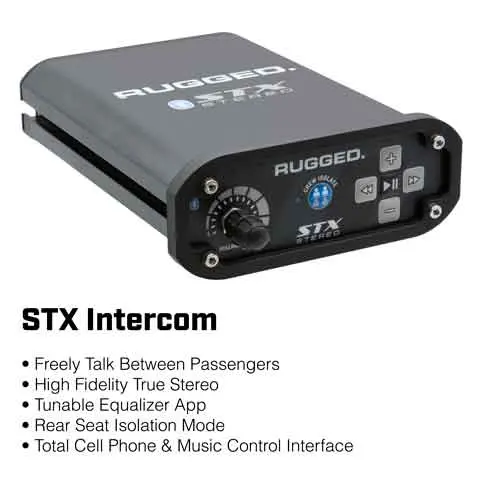 Rugged Radios Stx Stereo Complete Master Communication Kit With Intercom And 2-Way Radio 2