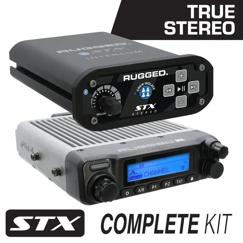 Rugged Radios Stx Stereo Complete Master Communication Kit With Intercom And 2-Way Radio 5