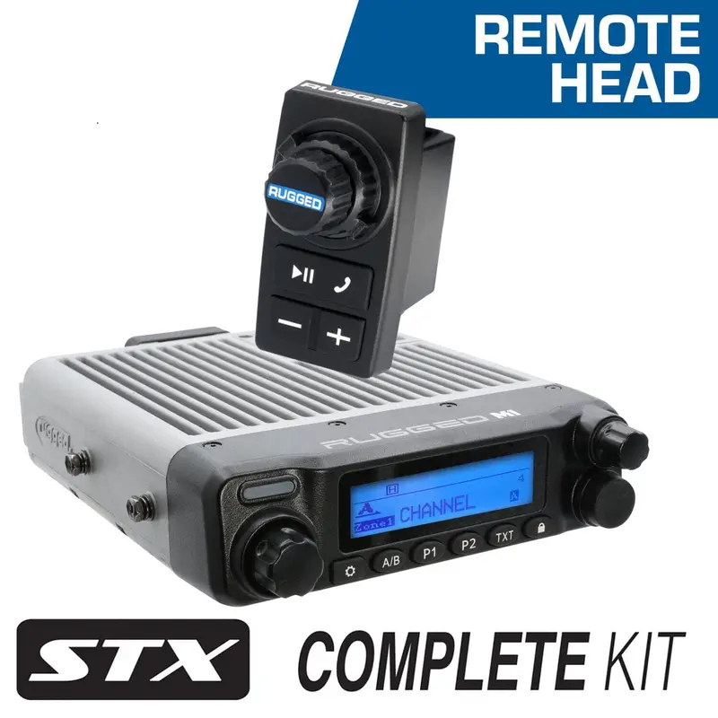 Rugged Radios Stx Stereo Remote Head Complete Master Communication Kit W/ Intercom & 2-Way Radio 2
