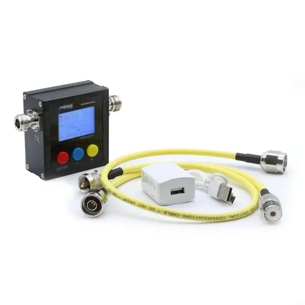 Rugged Radios Swr Uhf &Amp; Vhf Antenna Power Meter With Cables 1