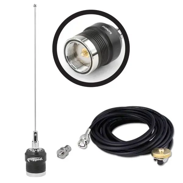 Rugged Radios Uhf External Antenna Kit For Handheld Radios (Uhf 450 - 470 Mhz) 1