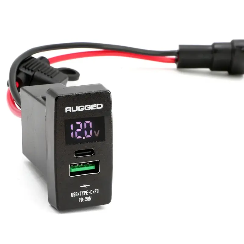 Rugged Radios Usb Rocker Switch Hub With 4.2 Amp Outlet 1