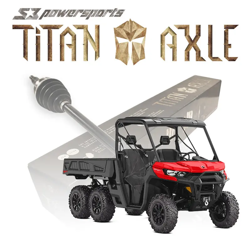 S3 Powersports '24+ Can-Am Defender Titan 6X6 Axles 1