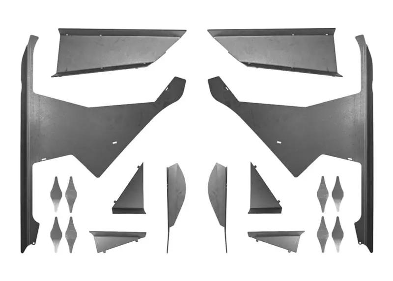 S3 Powersports '24+ Can-Am Maverick R Lower A-Arm Weld-In Gusset Kit 1
