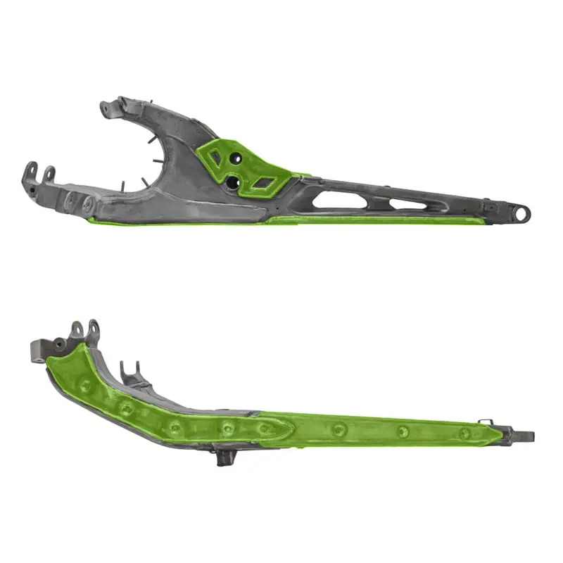 S3 Powersports '24+ Can-Am Maverick R Trailing Arms Weld-In Gusset Kit 2