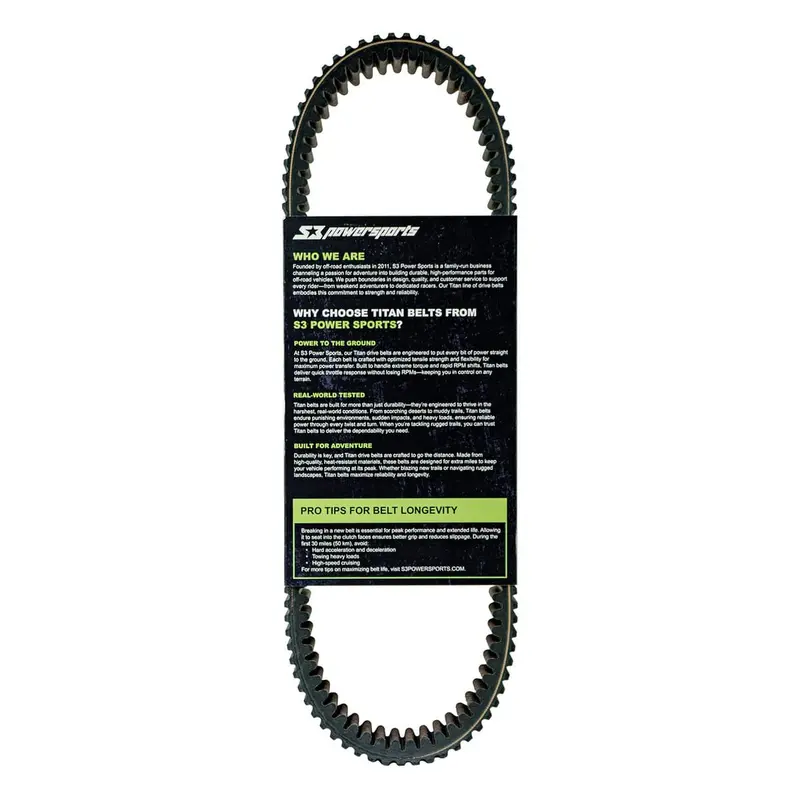 S3 Powersports Can-Am Defender Titan Drive Belt 5
