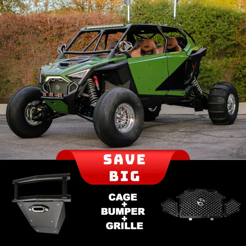 Sdr '22-'24 Polaris Rzr Pro R 4 Works Package Fastback Shorty Cage 1