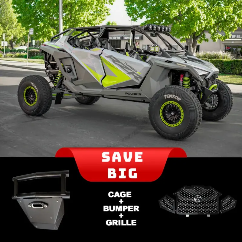 Sdr '22-'24 Polaris Rzr Turbo R 4 Seat Works Package Fastback Shorty Cage 1