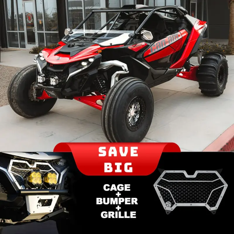 Sdr Can-Am Maverick R 2 Seat Works Package Sport Cage 1