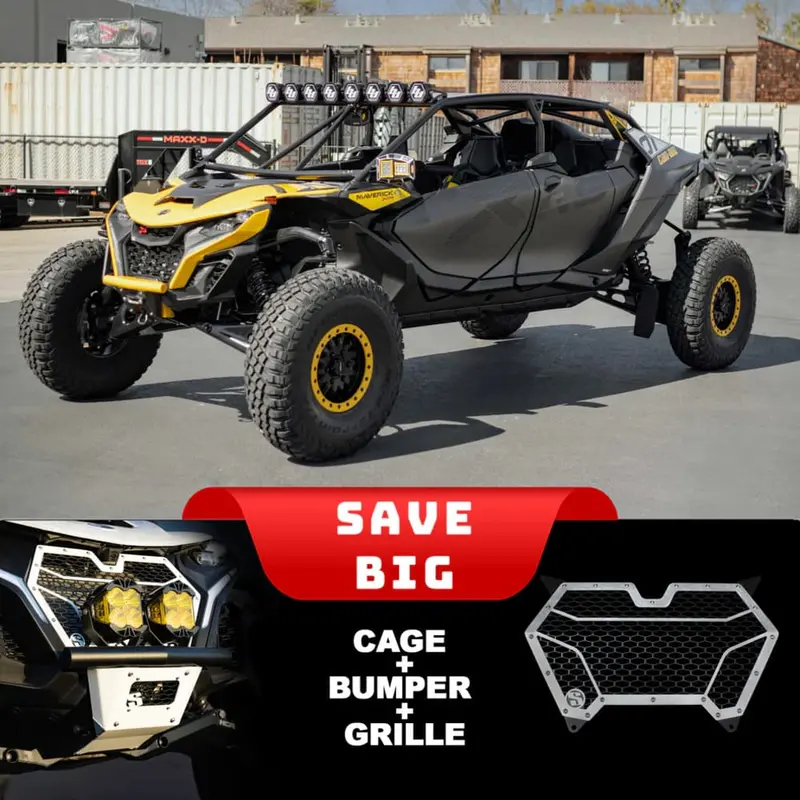 Sdr Can-Am Maverick R 4 Seat Works Package Sport Cage 1