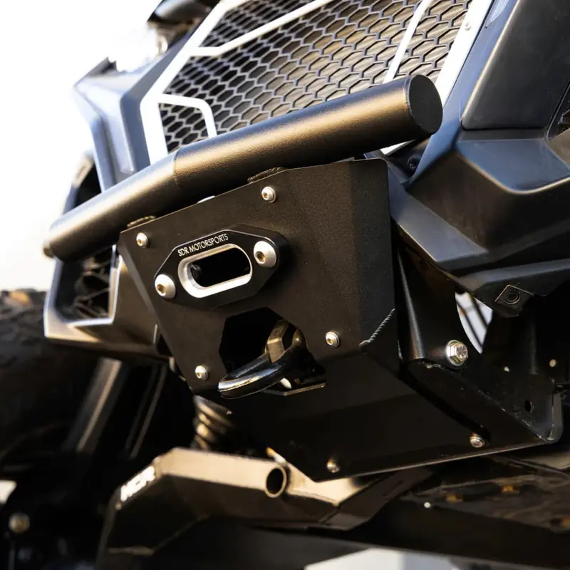 Sdr Can-Am Maverick R Single Tube Front Bumper Winch Skid Plate 2