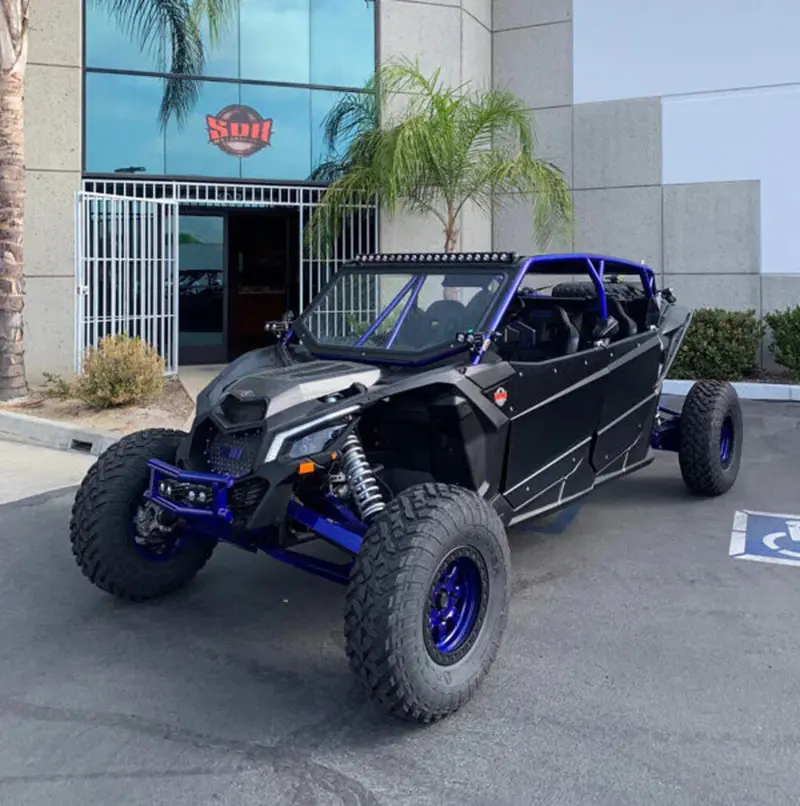 Sdr Can-Am Maverick X3 Max Semi-Gloss Black Windshield Frame W/ Auto Glass 1