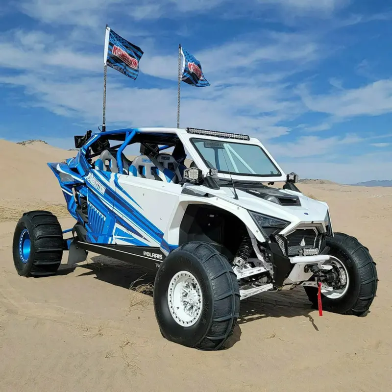 Sdr Polaris Rzr Xp 4 Fastback / 2 Seat All-Windshield Frame W/ Auto Glass 1