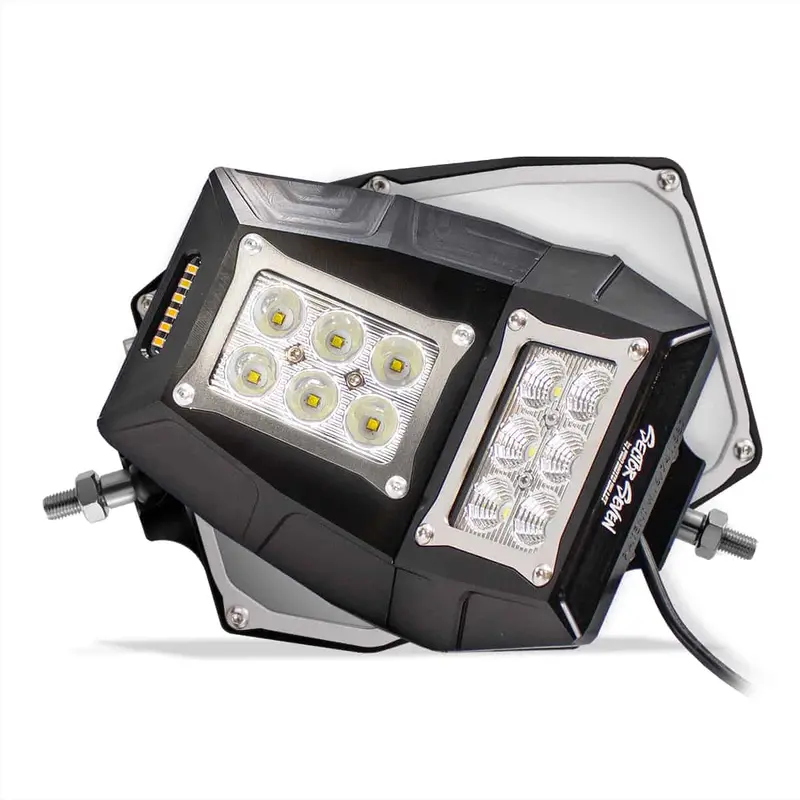 Sector Seven Polaris Ranger Xp 1000 Northstar Sawtooth Black Led Lighted Mirrors 1
