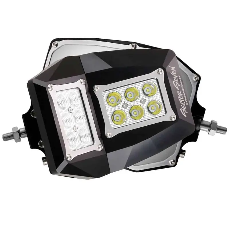 Sector Seven Spectrum Led Light Mirrors With 1 3/4"-2" Infinity Mounts 1