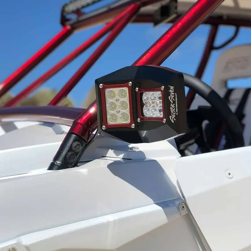 Sector Seven Spectrum Led Light Mirrors With 1 3/4"-2" Infinity Mounts 2