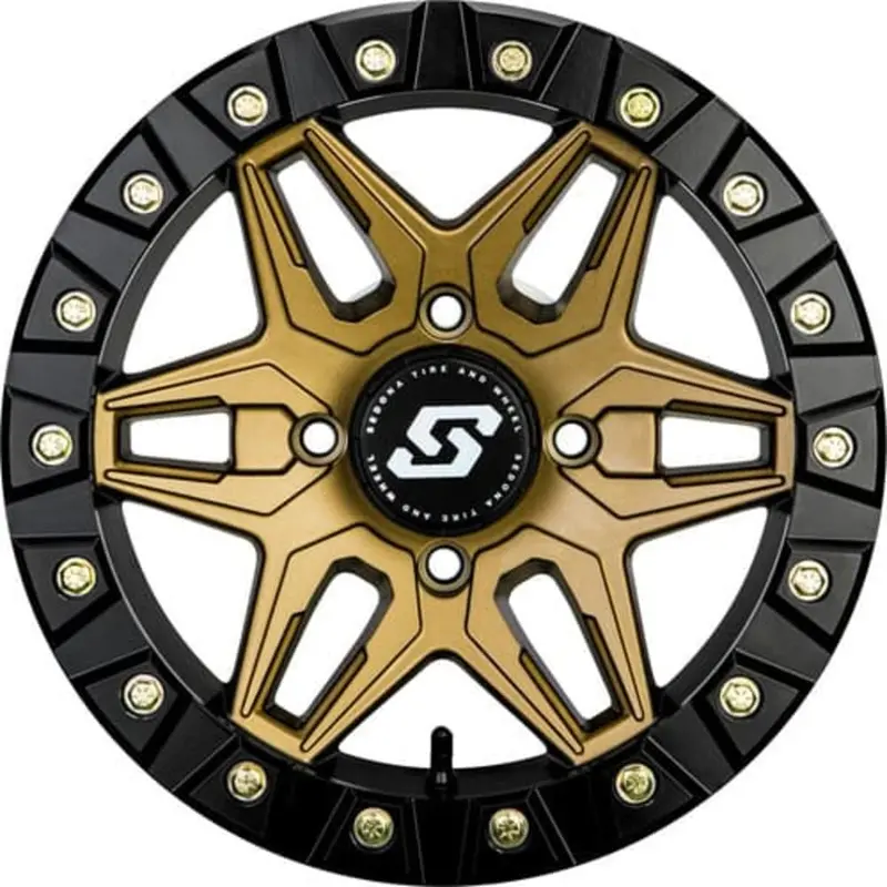 Sedona Black/Bronze Split 6 Beadlock & Sedona Buzz Saw Rt Wheel & Tire Kit 4