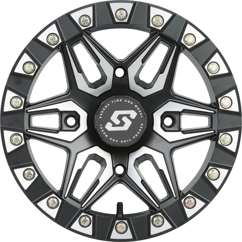 Sedona Black/Machined Split 6 Beadlock & System 3 Offroad Xtr370 Wheel & Tire Kit 4