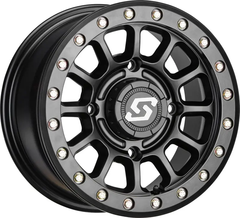 Sedona Black Sano Beadlock & Sedona Buzz Saw Rt Wheel & Tire Kit 2