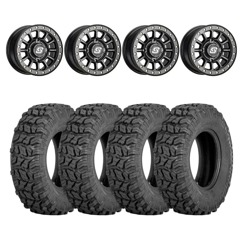 Sedona Black Sano Beadlock & Sedona Coyote Wheel & Tire Kit 1
