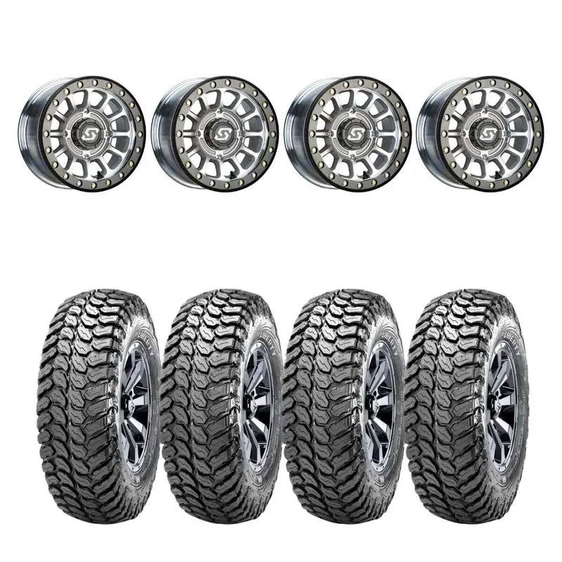 Sedona Machined Sano Beadlock & Maxxis Liberty Performance Off Road Wheel & Tire Kit 1