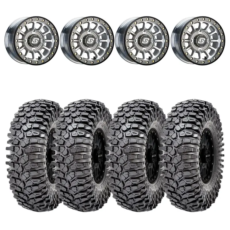 Sedona Machined Sano Beadlock & Maxxis Radial Roxxzilla Wheel & Tire Kit 1