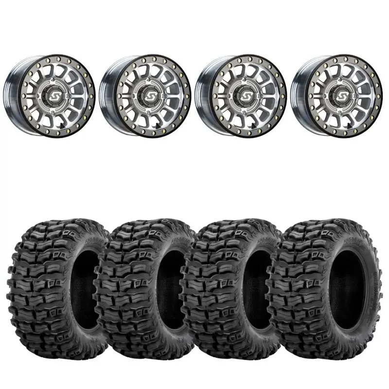 Sedona Machined Sano Beadlock & Sedona Buzz Saw Rt Wheel & Tire Kit 1