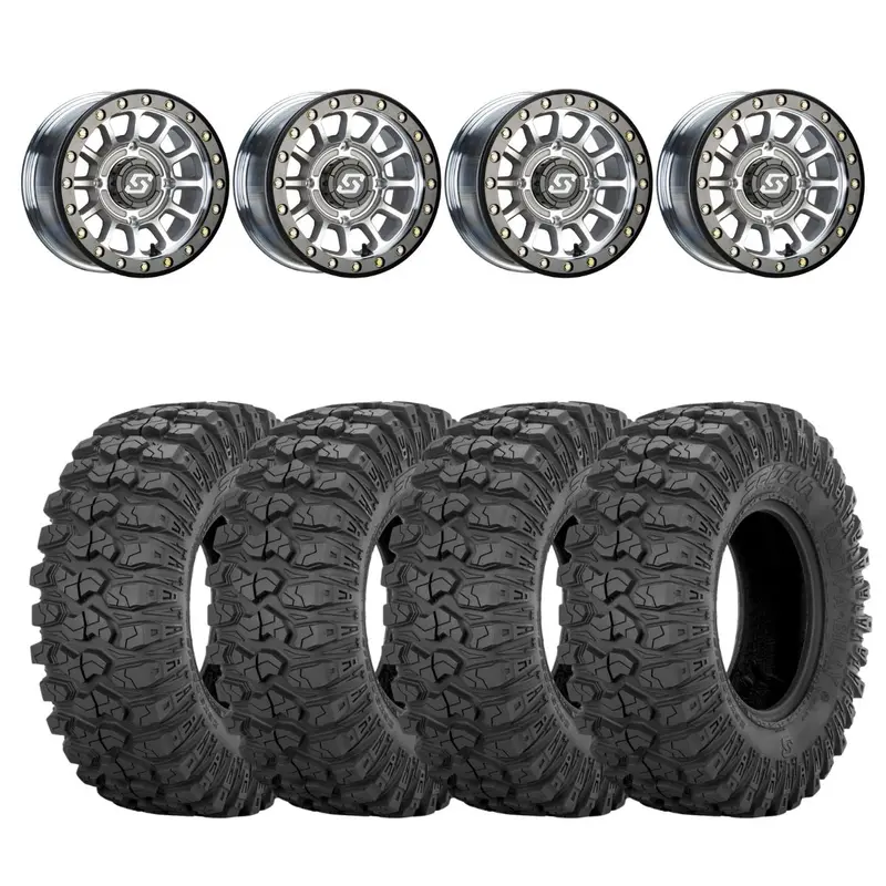 Sedona Machined Sano Beadlock & Sedona Rockabilly Wheel & Tire Kit 1