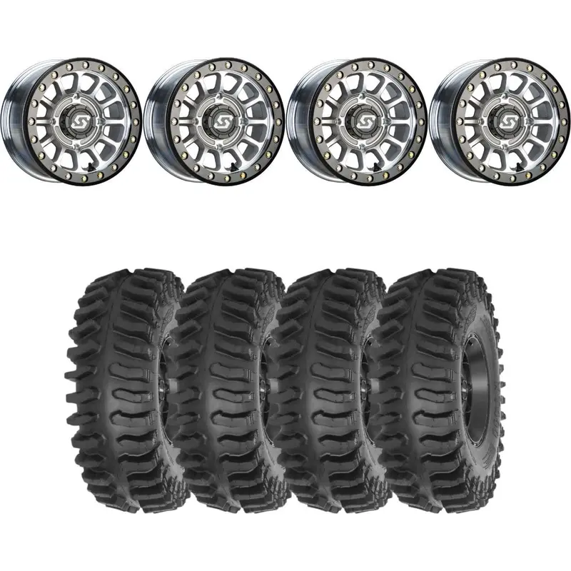 Sedona Machined Sano Beadlock & System 3 Xt400 Extreme Trail Radial Wheel & Tire Kit 1