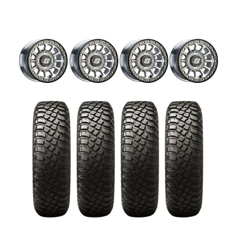 Sedona Sano Machined Beadlock & Bfgoodrich T/A Km3 Utv Mud-Terrain Wheel & Tire Kit 1