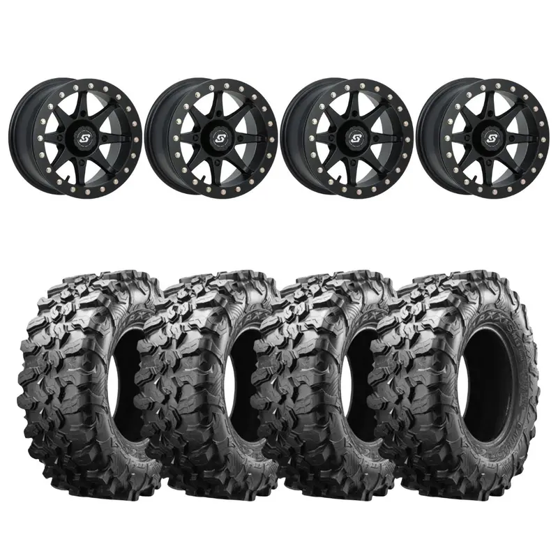 Sedona Storm Beadlock & Maxxis Radial Carnivore Wheel & Tire Kit 1