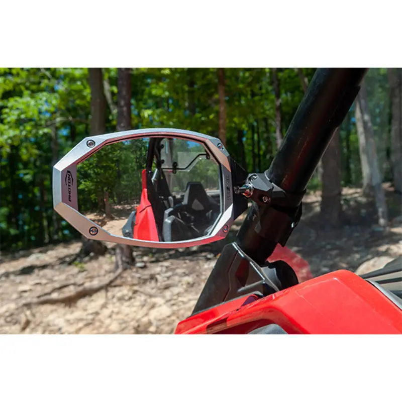 Seizmik '01-'26 Cf Moto Zforce 1.75" Photon Side View Mirror W/ Body & Bezel Round Tube - Pair 2
