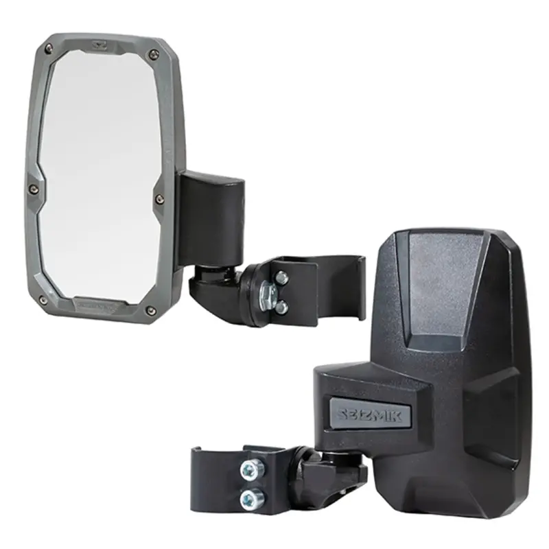 Seizmik '04-'26 Can-Am Maverick R Embark Side View Mirror W/ Abs Body & Bezel - 2" Round Tube Pair 1